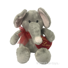 Peluche éléphant Happy Valentine